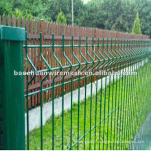 double bend/garden fence/bend wire mesh fence/weld fence/galvanized fence/high security fence/PVC coated/ european style